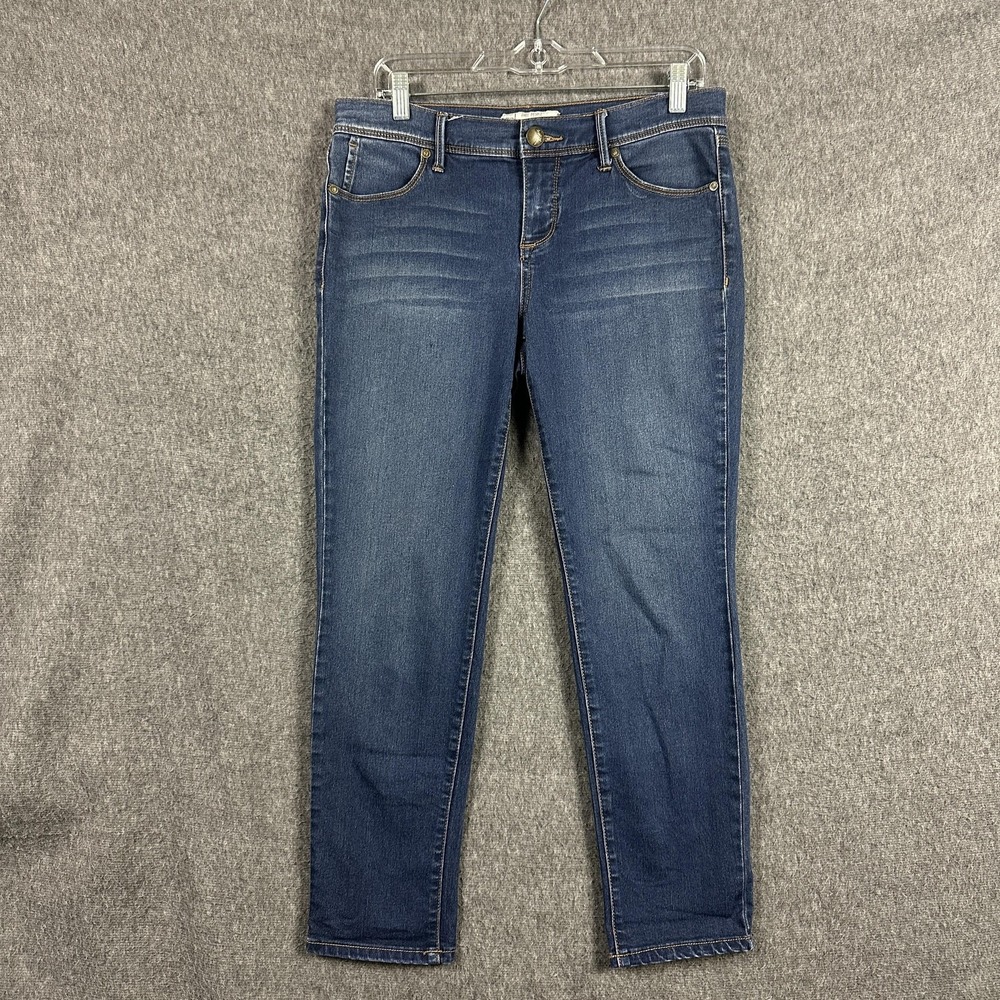 Free People Jeans Womens 29 Blue Medium Wash Mid Rise Skinny Stretch Denim Pants